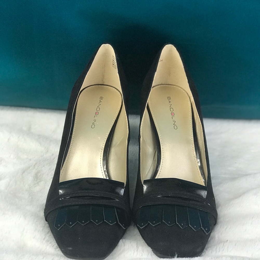 Bandolino Bd7 Vance Black Square Close Toe Classic - Picture 2 of 5